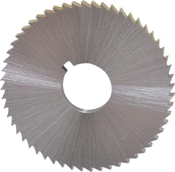 Controx - 2" Diam x 0.0156" Blade Thickness x 5/8" Arbor Hole Diam, 132 Tooth Slitting and Slotting Saw - Arbor Connection, Right Hand, Uncoated, High Speed Steel, Concave Ground - Exact Industrial Supply