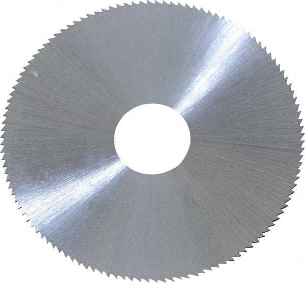 Controx - 2-1/2" Diam x 0.025" Blade Thickness x 5/8" Arbor Hole Diam, 120 Tooth Slitting & Slotting Saw - Arbor Connection, Right Hand, Uncoated, M2 High Speed Steel, Concave Ground - Exact Industrial Supply