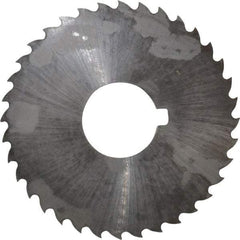 Controx - 2" Diam x 0.0469" Blade Thickness x 5/8" Arbor Hole Diam, 36 Tooth Slitting and Slotting Saw - Arbor Connection, Right Hand, Uncoated, Cobalt, 15° Rake, Concave Ground, Contains Keyway - Exact Industrial Supply