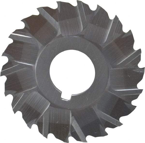 Controx - 2" Blade Diam x 1/16" Blade Thickness, 5/8" Hole, 22 Teeth, Cobalt Side Chip Saw - Staggered Tooth, Arbor Connection, Right Hand Cut, Uncoated, with Keyway - Exact Industrial Supply