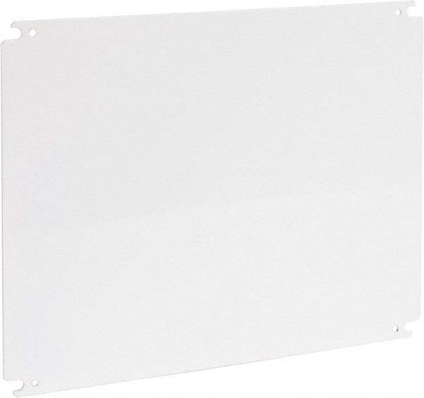 Cooper B-Line - 14" OAW x 18" OAH Powder Coat Finish Electrical Enclosure Nonperforated Panel - 20" x 16" Box, 12 Gauge Steel, Use with 162010-SD/16206-SD/16208-SD/201610-SD/201610-SDW/20166-FM/20166-SD/20166-SDW/20168-SD/20168-SDW - Exact Industrial Supply