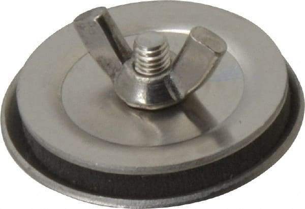 Cooper B-Line - 3/4" Conduit, 4X NEMA Rated, Electrical Enclosure Stainless Steel Hole Seal - UL Listed, Includes Oil-Resistant Gasket, Plated Stud & Wing Nut - Exact Industrial Supply