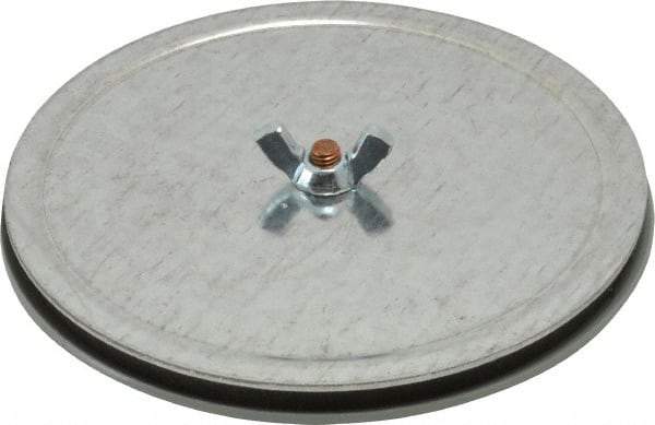 Cooper B-Line - 3" Conduit, 4, 12, 13, 3R NEMA Rated, Electrical Enclosure Steel Hole Seal - ANSI 61/UL Listed, Includes Oil-Resistant Gasket, Plated Stud & Wing Nut - Exact Industrial Supply