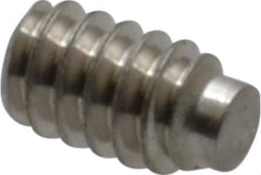 Value Collection - #4-40 UNC, 3/16" OAL, Half Dog Point Set Screw - Grade Austenitic A2 Stainless Steel, 0.05" Key - Exact Industrial Supply