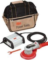3M - 6 Inch Pad, 10,000 OPM, Electric Orbital Sander - Round, Palm Sander, 5 Amps - Exact Industrial Supply