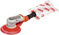 3M - 10,000 OPM, 17 CFM Air Consumption, 90 psi Air Pressure, Palm Air Orbital Sander - Round Pad, - Exact Industrial Supply