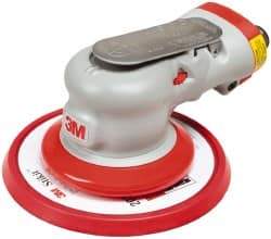 3M - 12,000 OPM, 17 CFM Air Consumption, 90 psi Air Pressure, Palm Air Orbital Sander - Round Pad, - Exact Industrial Supply