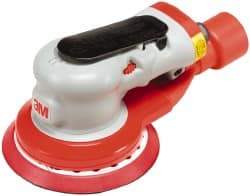 3M - 12,000 OPM, 17 CFM Air Consumption, 90 psi Air Pressure, Palm Air Orbital Sander - Round Pad, - Exact Industrial Supply