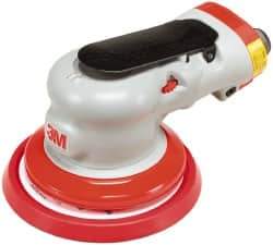 3M - 12,000 OPM, 17 CFM Air Consumption, 90 psi Air Pressure, Palm Air Orbital Sander - Round Pad, - Exact Industrial Supply