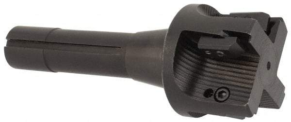 APT - 2-1/4" Cut Diam, 0.65" Max Depth of Cut, 5-7/8" OAL, Indexable Square Shoulder End Mill - TPC 32..., TPG 32., TPU 32. Inserts, R8 90° Lead Angle, Series Tri-Dex - Exact Industrial Supply