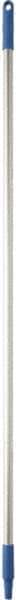 Vikan - 59 x 1" Aluminum Squeegee Handle - European Threaded Connection, Blue - Exact Industrial Supply