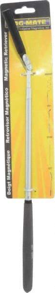 Mag-Mate - 26-1/2" Long Magnetic Retrieving Tool - 15 Lb Max Pull, 17" Collapsed Length, 1/2" Head Diam, Rare Earth - Exact Industrial Supply