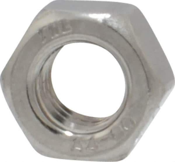 Value Collection - M5x0.80 Metric Coarse Stainless Steel Right Hand Hex Nut - 8mm Across Flats, 4mm High, Uncoated - Exact Industrial Supply