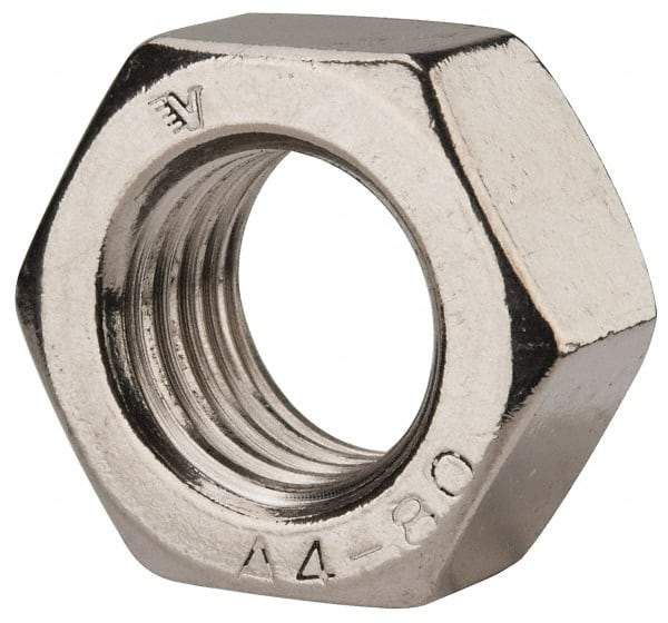 Value Collection - M24x3.00 Metric Coarse Stainless Steel Right Hand Hex Nut - 36mm Across Flats, 19mm High, Uncoated - Exact Industrial Supply