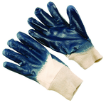 Nitrile Rubber Smooth Surface Gloves - Large (dozen pair) - Exact Industrial Supply