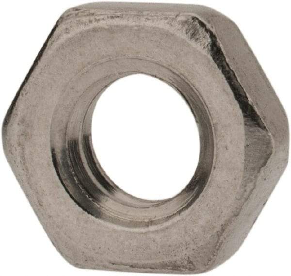 Value Collection - M4x0.70 Metric Coarse Stainless Steel Right Hand Hex Jam Nut - 7mm Across Flats, 2.2mm High, Uncoated - Exact Industrial Supply