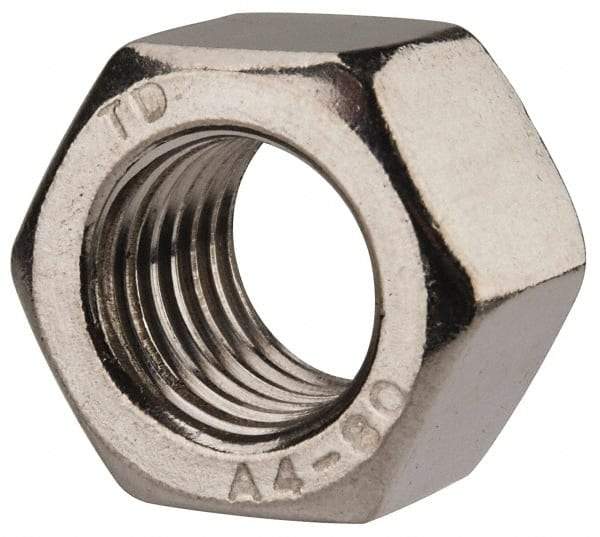 Value Collection - M16x2.00 Metric Coarse Stainless Steel Right Hand Heavy Hex Nut - 24mm Across Flats, 16mm High, Uncoated - Exact Industrial Supply