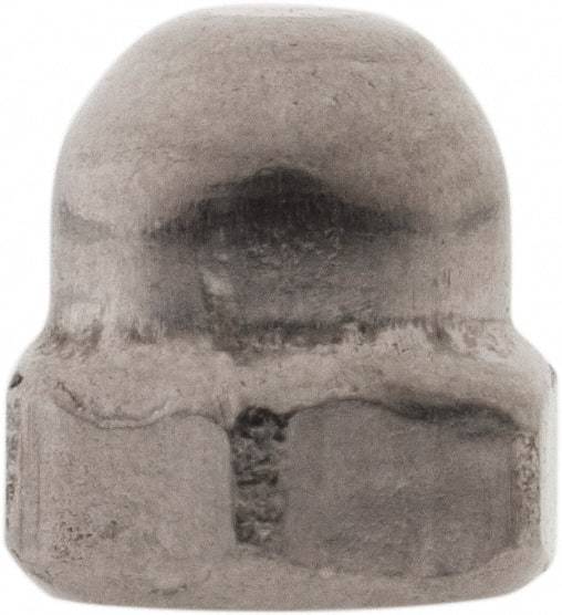 Value Collection - M3x0.5 Metric Coarse, 5.5mm Width Across Flats, Uncoated, Stainless Steel Acorn Nut - 5.1mm Overall Height, Austenitic A4, DIN 1587 - Exact Industrial Supply