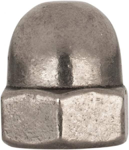 Value Collection - M8x1.25 Metric Coarse, 13mm Width Across Flats, Uncoated, Stainless Steel Acorn Nut - 15mm Overall Height, Austenitic A4, DIN 1587 - Exact Industrial Supply