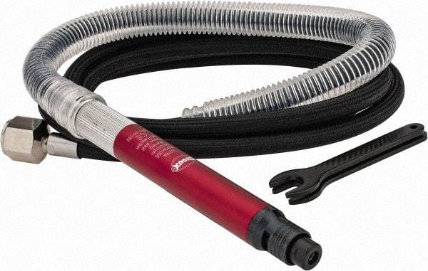 Sioux Tools - 1/8" Collet, Straight Handle, Straight Air Die Grinder - 54,000 RPM, Remote Exhaust, 16.8 CFM, 0.1 hp, 6.21 bar - Exact Industrial Supply