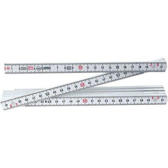Wiha - Folding Rules Overall Length (Feet): 6.56 Graduation (Inch): 3/32 - Exact Industrial Supply