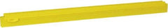 Vikan - 24" Rubber Blade Squeegee Refill - Double Edge, Yellow, Plastic Holder - Exact Industrial Supply