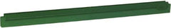 Vikan - 24" Rubber Blade Squeegee Refill - Double Edge, Green, Plastic Holder - Exact Industrial Supply