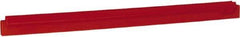 Vikan - 24" Rubber Blade Squeegee Refill - Double Edge, Red, Plastic Holder - Exact Industrial Supply