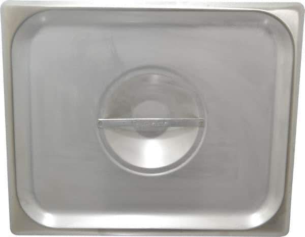 VOLLRATH - 12.8" Long x 10.4" Wide, Rectangular Stainless Steel Lid - Use with Food Pan - Exact Industrial Supply
