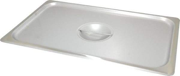 VOLLRATH - 20.8" Long x 12.8" Wide, Rectangular Stainless Steel Lid - Use with Food Pan - Exact Industrial Supply