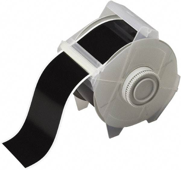 Brady - 2-1/4" Wide x 1,200" Long, Black Vinyl Tape - For Globalmark Industrial Labeling System - Exact Industrial Supply