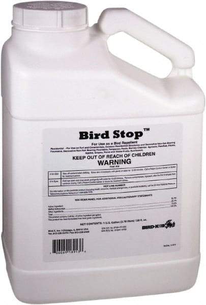 Bird-X - 1 Gal Liquid Bird Repellent - Targets Geese, Pigeons, Sparrows, Starlings, Gulls, Ducks - Exact Industrial Supply