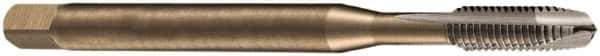 DORMER - 3/4-16 UNF, 4 Flute, Bright Finish, Cobalt Spiral Point Tap - Bottoming Chamfer, Right Hand Thread, 125mm OAL, 30mm Thread Length, 14mm Shank Diam, 2B Class of Fit, Series EP30 - Exact Industrial Supply