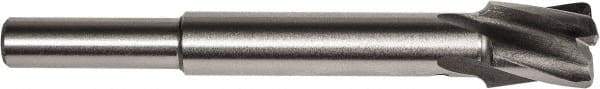 Union Butterfield - 1/4" Diam, 1/4" Shank, Diam, 4 Flutes, Straight Shank, Interchangeable Pilot Counterbore - 2-3/8" OAL, 1/2" Flute Length, Bright Finish, High Speed Steel, Aircraft Style - Exact Industrial Supply