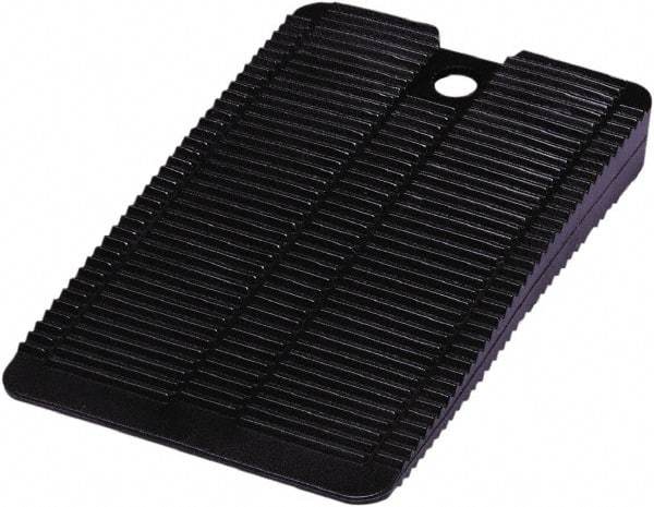 Precision Brand - 30 Piece, 1/4" Thick x 1" Wide x 2" Long Polypropylene Shim Stock Sheet Assortment - Black, ±10% Tolerance - Exact Industrial Supply