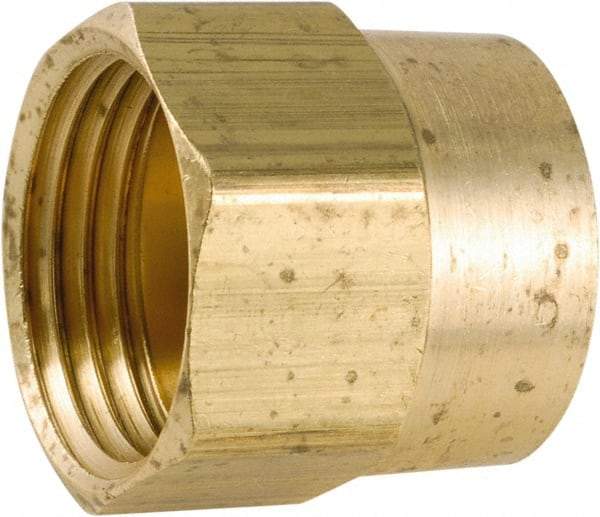 ANDERSON METALS - 3/4 FGHT & 1/2 FPT Garden Hose Female x FIP - Lead Free Brass, Female Hose to Female Pipe Connector - Exact Industrial Supply