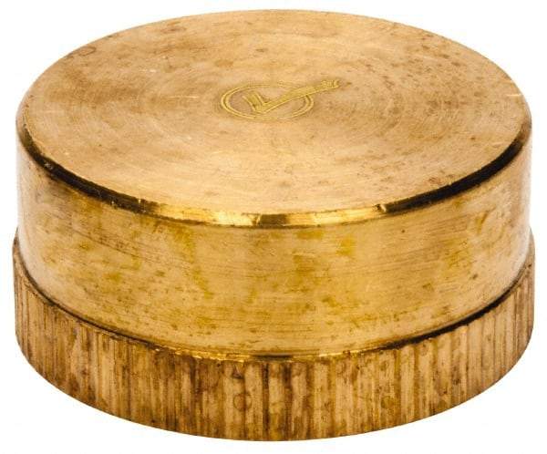 ANDERSON METALS - 3/4 GHT Garden Hose Cap - Lead Free Brass, Garden Hose Cap Connector - Exact Industrial Supply