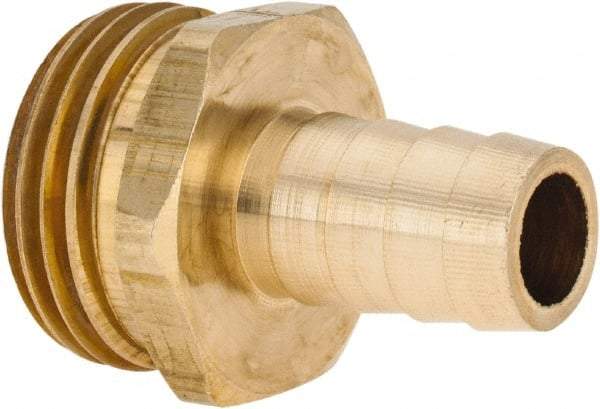 ANDERSON METALS - 3/4 GHT Garden Hose Barb x Male - Lead Free Brass, Male Hose to Barb Connector - Exact Industrial Supply