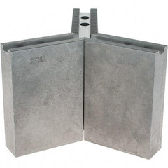 Abbott Workholding Products - 1.5mm x 60° Serrated Attachment, Square Soft Lathe Chuck Jaw - 3 Jaws, Steel, 1.1811" Btw Mount Hole Ctrs, 4-1/2" Long x 1-1/2" Wide x 6" High, 0.6299" Groove, 0.4724" & 12mm Fastener - Exact Industrial Supply