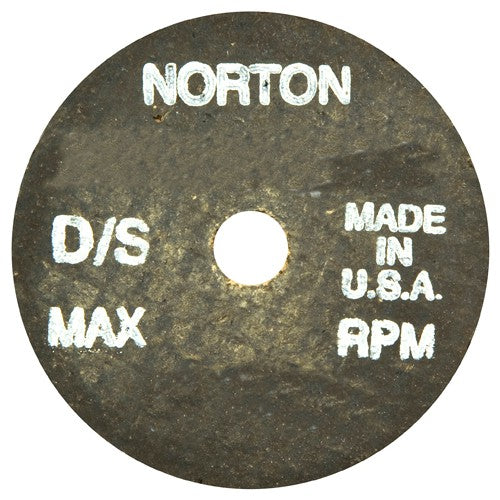 2-1/2″ × 1/2″ × 3/8″ Gemini Snagging Wheel Type 01 Straight 24 Grit Aluminum Oxide - Exact Industrial Supply