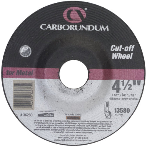 9″ × 1/4″ × 5/8″-11 T270 Carbo White A24 Grit Depressed Center Wheel - Exact Industrial Supply