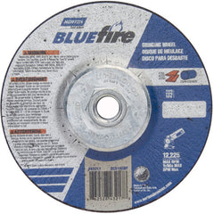 5 × 1/4 × 5/8 - 11″ BlueFire Grinding Wheel ZA 24 S Type 27 - Exact Industrial Supply