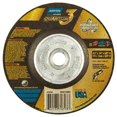 4-1/2″ × 1/4″ × 5/8″-11 - T27 - Quantum 3 Depressed Center Wheel - Exact Industrial Supply