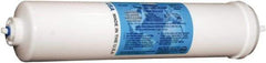 Aquaverve - 2-1/2" OD, 1µ, Mesh Multifilament Polyester Universal Drinking Water Carbon Block Cartridge Filter - 12" Long, Reduces Chlorine, Tastes, Odors, VOCs & Cysts - Exact Industrial Supply