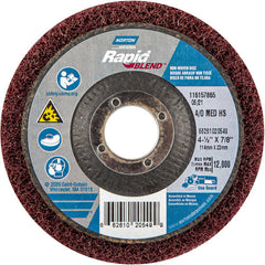 4-1/2″ × 7/8″ Rapid Prep Depressed Center Finishing Wheel 150-180 Grit Aluminum Oxide - Exact Industrial Supply