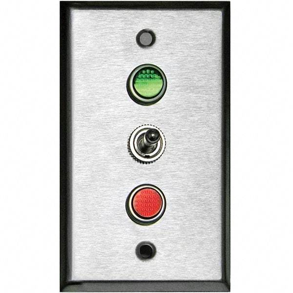 TAPCO - Galvanized Traffic Sign Light Switch - Silver - Exact Industrial Supply