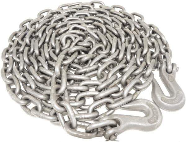 Value Collection - 5/16" Welded Tie Down Chain - 3,900 Lb Capacity, Grade 40, Self-Colored Finish - Exact Industrial Supply