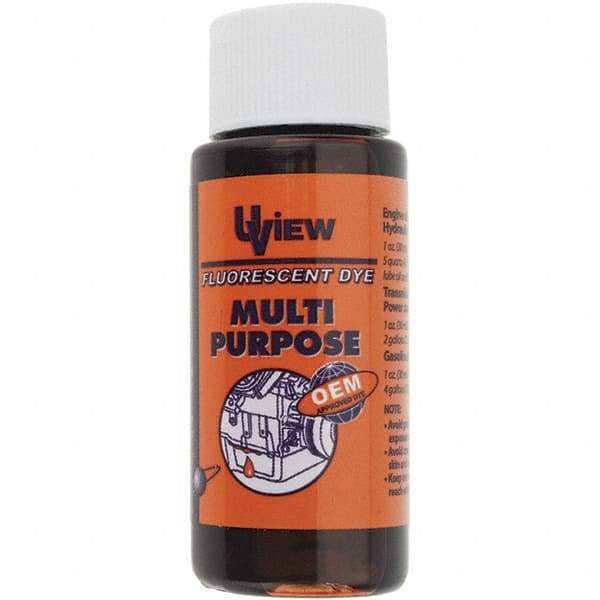 Value Collection - Automotive Leak Detection Dyes Applications: Gasoline Engine Oil, Diesel Engine Oil, Fuel Container Size: 1 oz. - Exact Industrial Supply