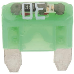 Value Collection - 30 Amp, 32 VDC, Automotive Fuse - 10.83" Long, Green, Littlefuse MIN030 - Exact Industrial Supply