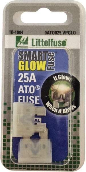 Value Collection - 25 Amp, Automotive Fuse - Clear, Littlefuse ATO025 - Exact Industrial Supply